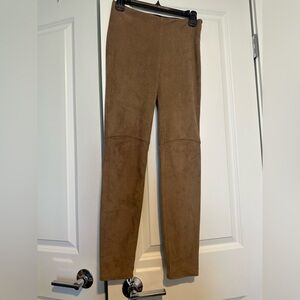 Brown Suede Leggings